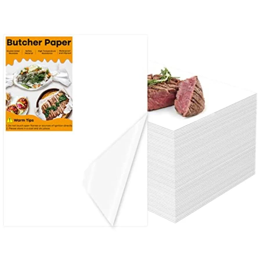 100 Pieces White Disposable Paper - 15.75 * 11.81 Inch Sheets for Wrapping Meat, Sublimation, Heat Press