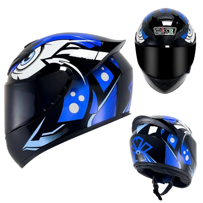 Chike motorcycle helmet with Bluetooth, unisex integral helmet for all seasons, universal safety helmet for men and women's bike