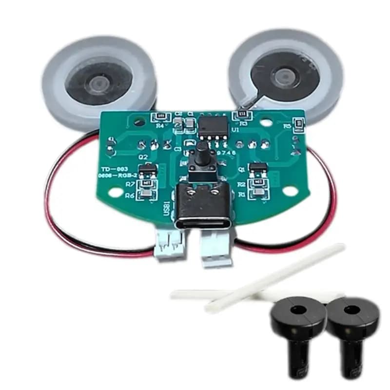 Modulo Atomizzatore USB a Doppio Spray ABUH, Scheda di Controllo a Doppio Spray, Modulo Driver Atomizzatore a Doppio Spray, Set B Facile da Installare