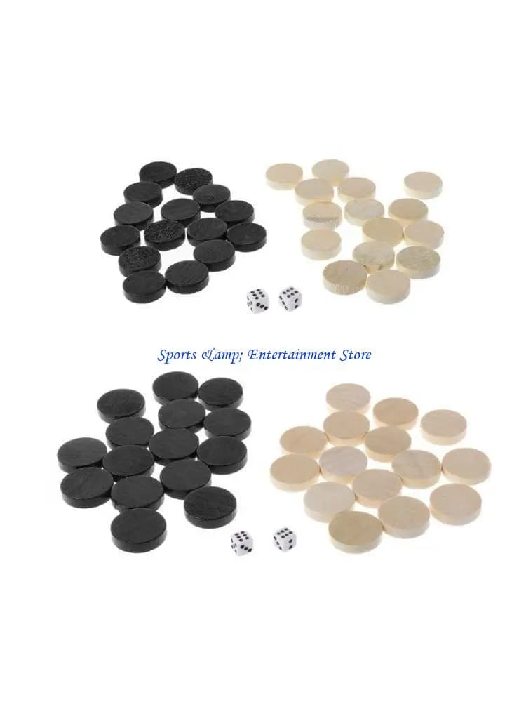 G7NF 30 pezzi scacchi in legno per backgammon per dama e dama