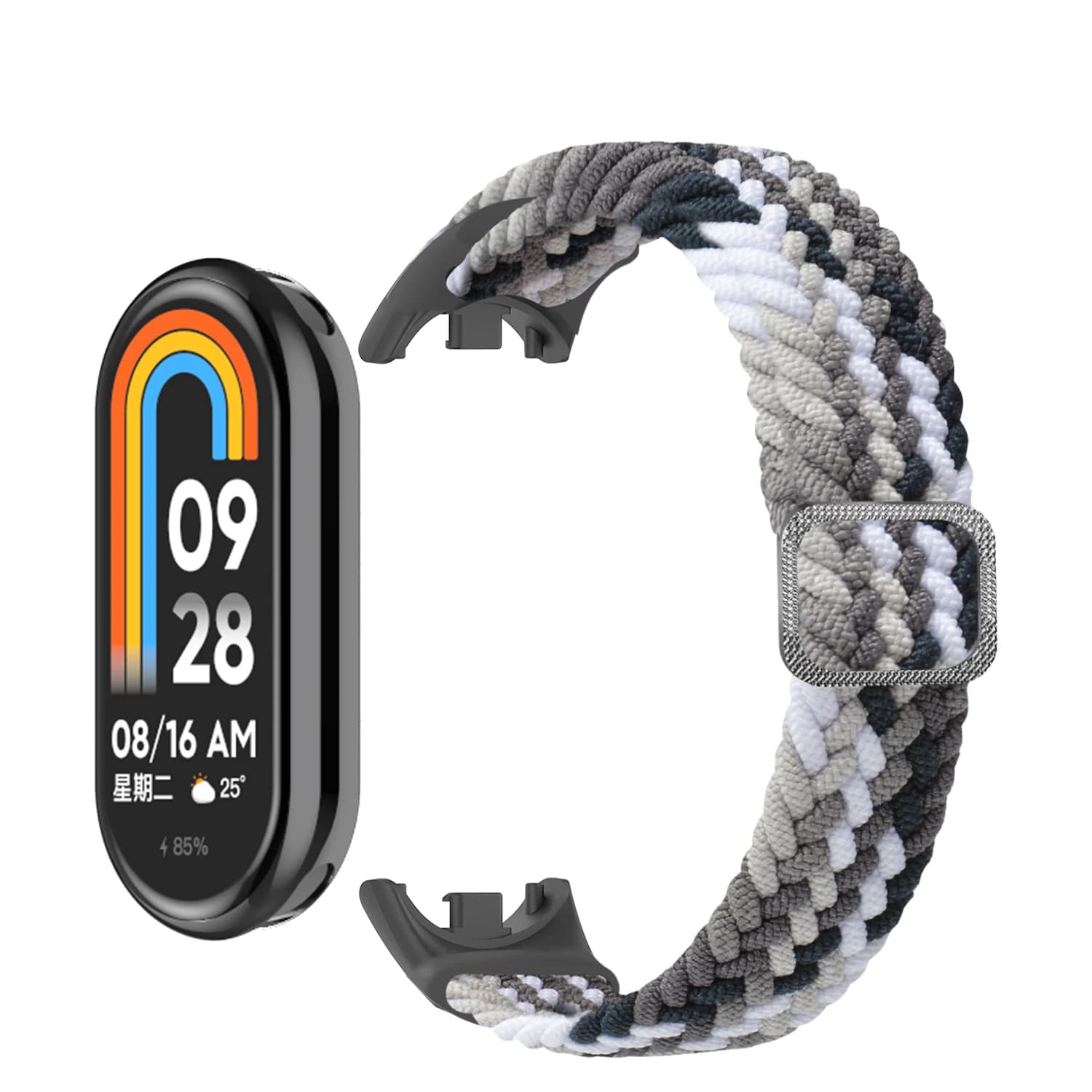 Bracciale per Mi band 10 9 8 7 Cinturino elastico regolabile in nylon intrecciato Miband4 miband 5 correa Bracciale per xiaomi Mi band 4 3 6