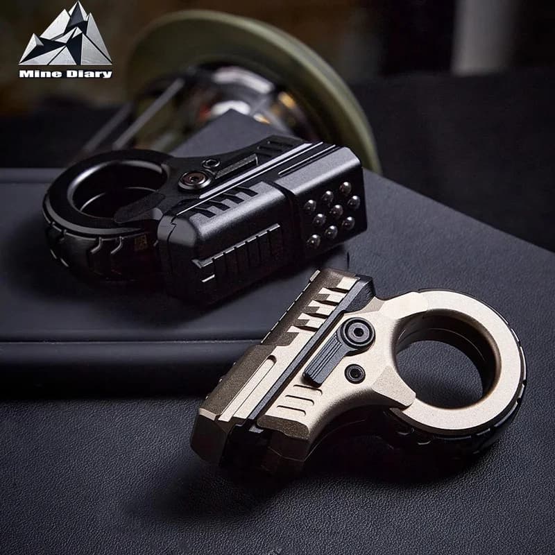 ZOOM EDC Youth Edition Pushing Card Fidget Spinner Suono nitido Push Slider Ansia Sollievo dallo stress Cricchetto Giocattolo di decompressione in metallo