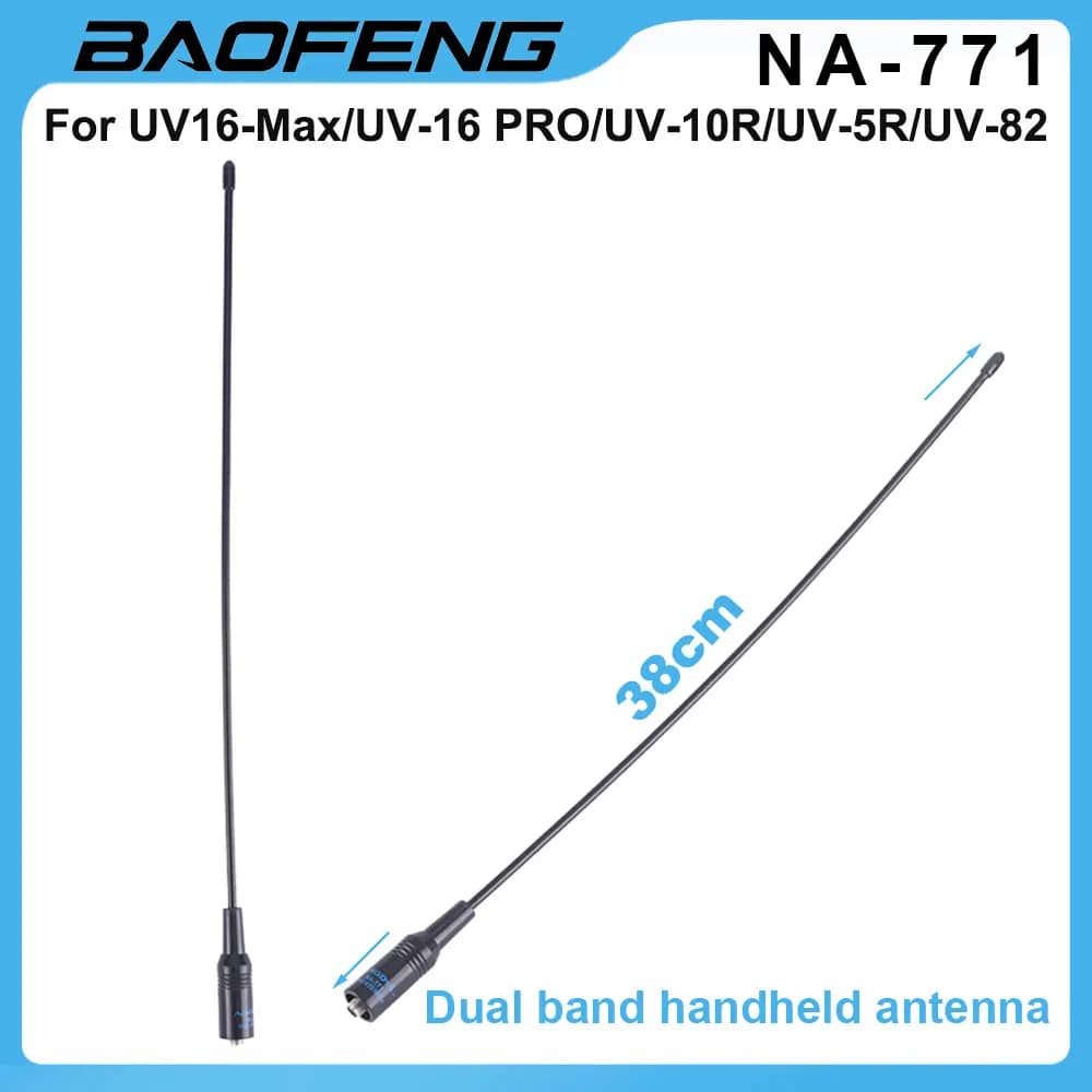 Baofeng NA-771 Antenna SMA-F SMA Femmina Dual Band VHF/UHF 144/430MHz Antenna Per UV16 UV-82 UV-5R UV-10R Walkie Talkie Ham Radio