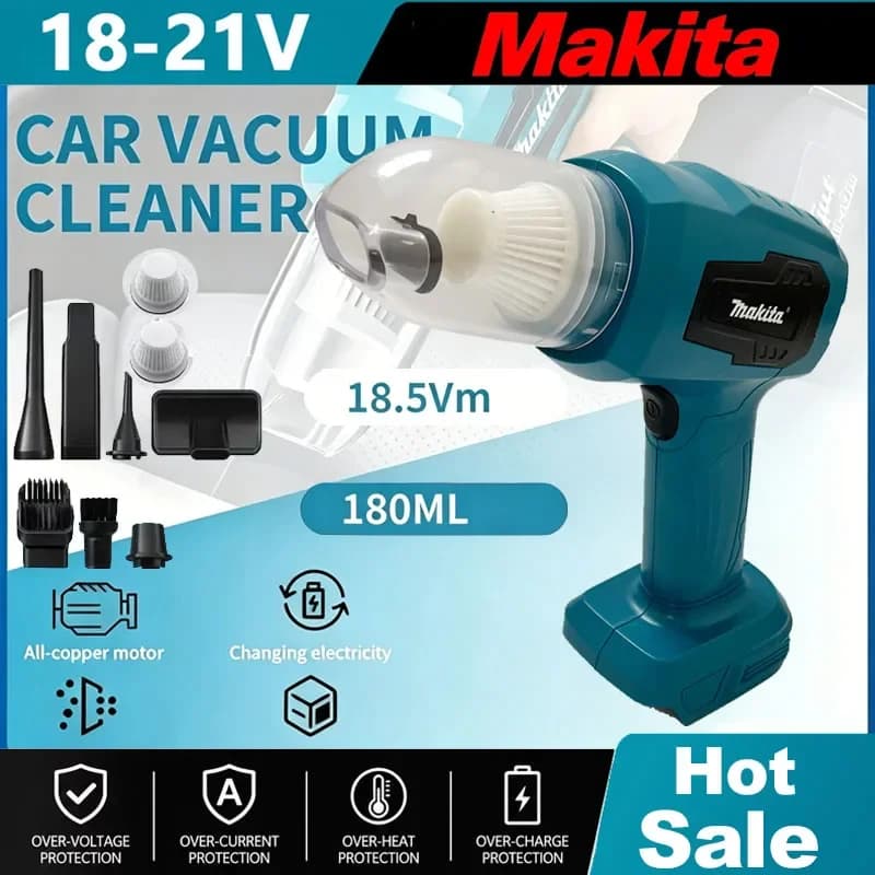 Makita Vacuum Cordless Mini Car Cleaner Multifunction Dust Collect Handheld Rechargeable Power Tools 18V Battery