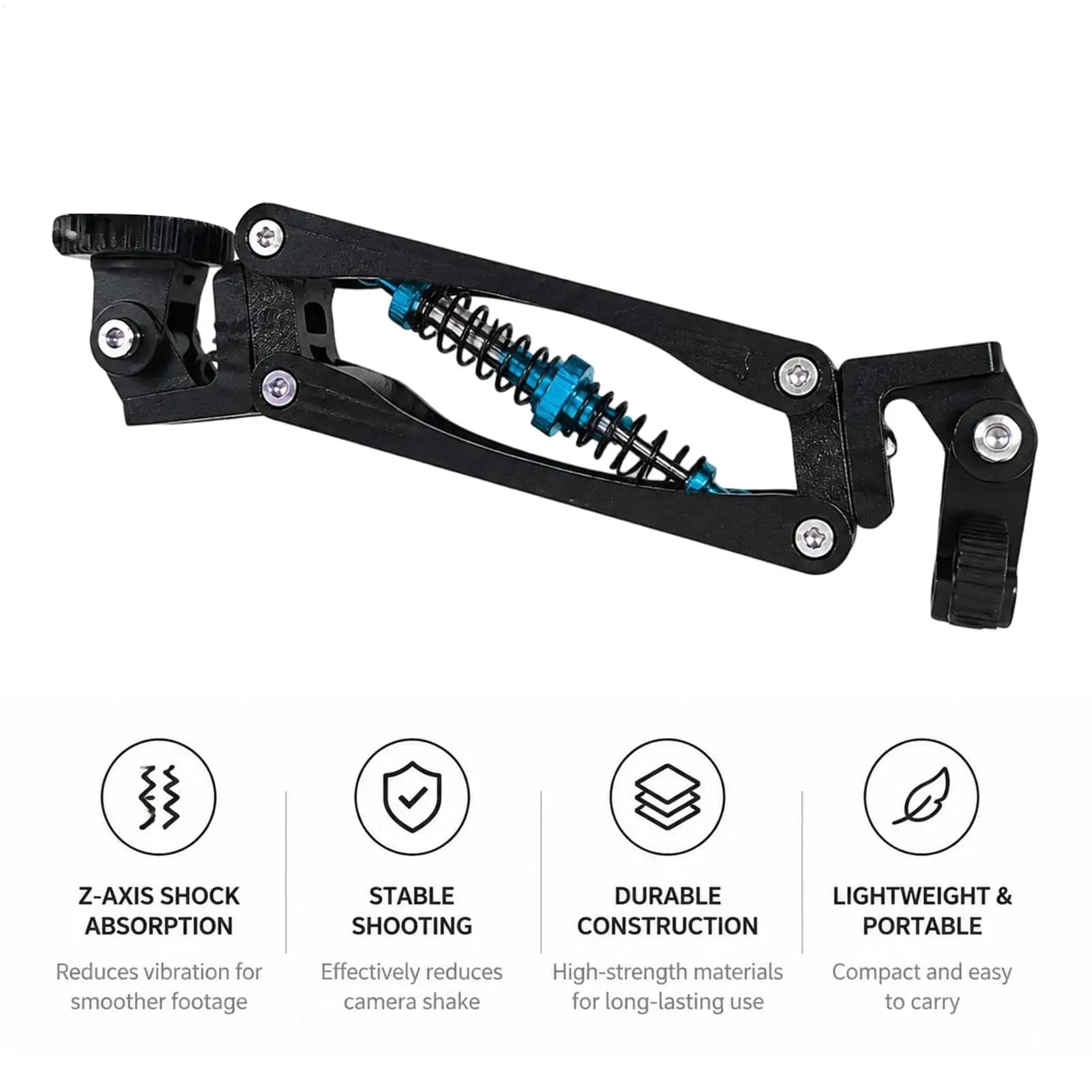 Bike Handlebar Camera Mount Vibration Dampening Secure Grip Motorcycle Handlebar Mount Camera Clamp For City Touring Urban