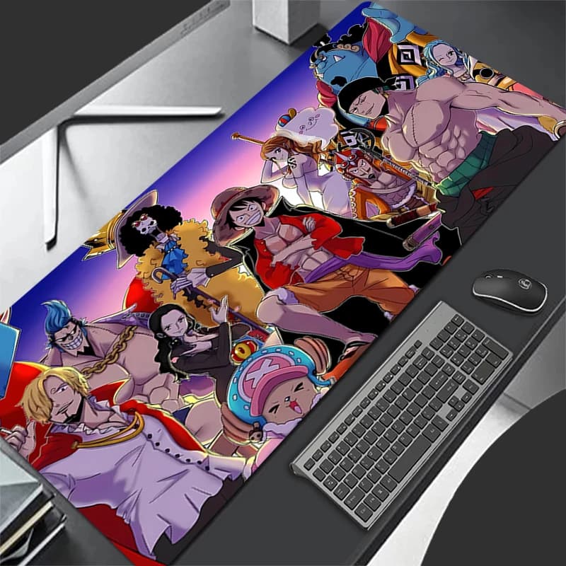 Popolare tappetino per mouse One Piece, decorazione per gamer, tappetino da scrivania antiscivolo, accessori per laptop e gaming, tappetino per tastiera Varmilo.