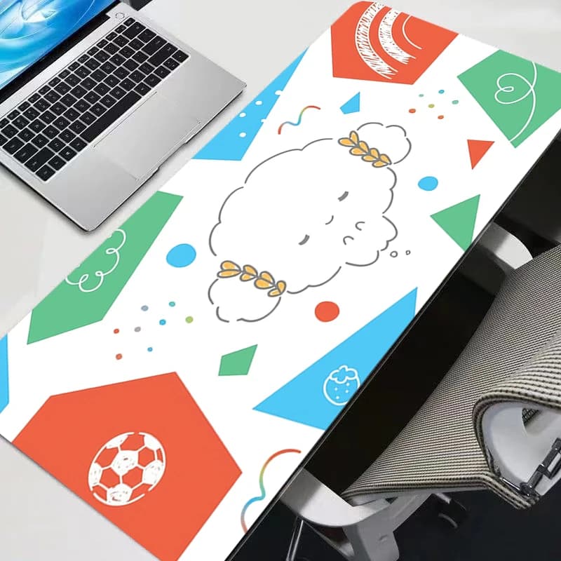 Tappetino per mouse Kawaii 90x40cm Cogimyun Anime Cute Girl Gabinete Gamer Tappetino per scrivania per computer Tappetino per tastiera xxl Accessori da gioco Mousepad
