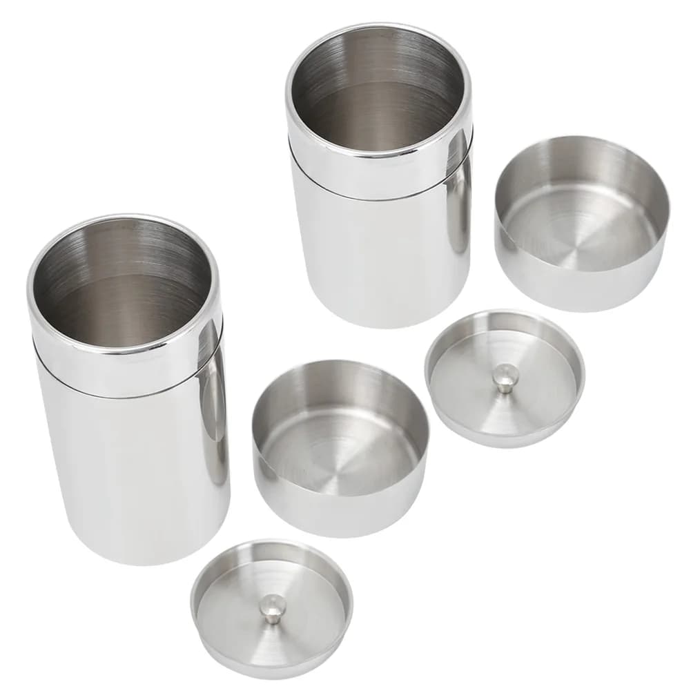 Portable 304 Stainless Steel Sealed Tea Leaf Storage Jar Canister Coffee Bean Container Stainless Steel Jar