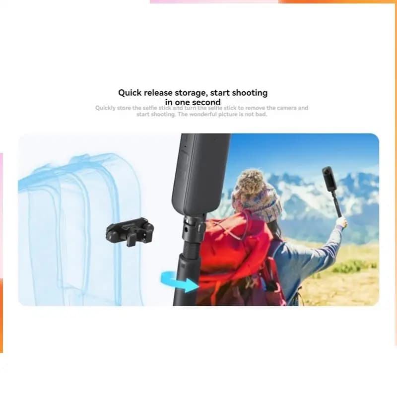 A92Z Camera Hook for Insta360 Selfie Stick Quick Hook Belt Strap Belt Accessories for Sports Camera