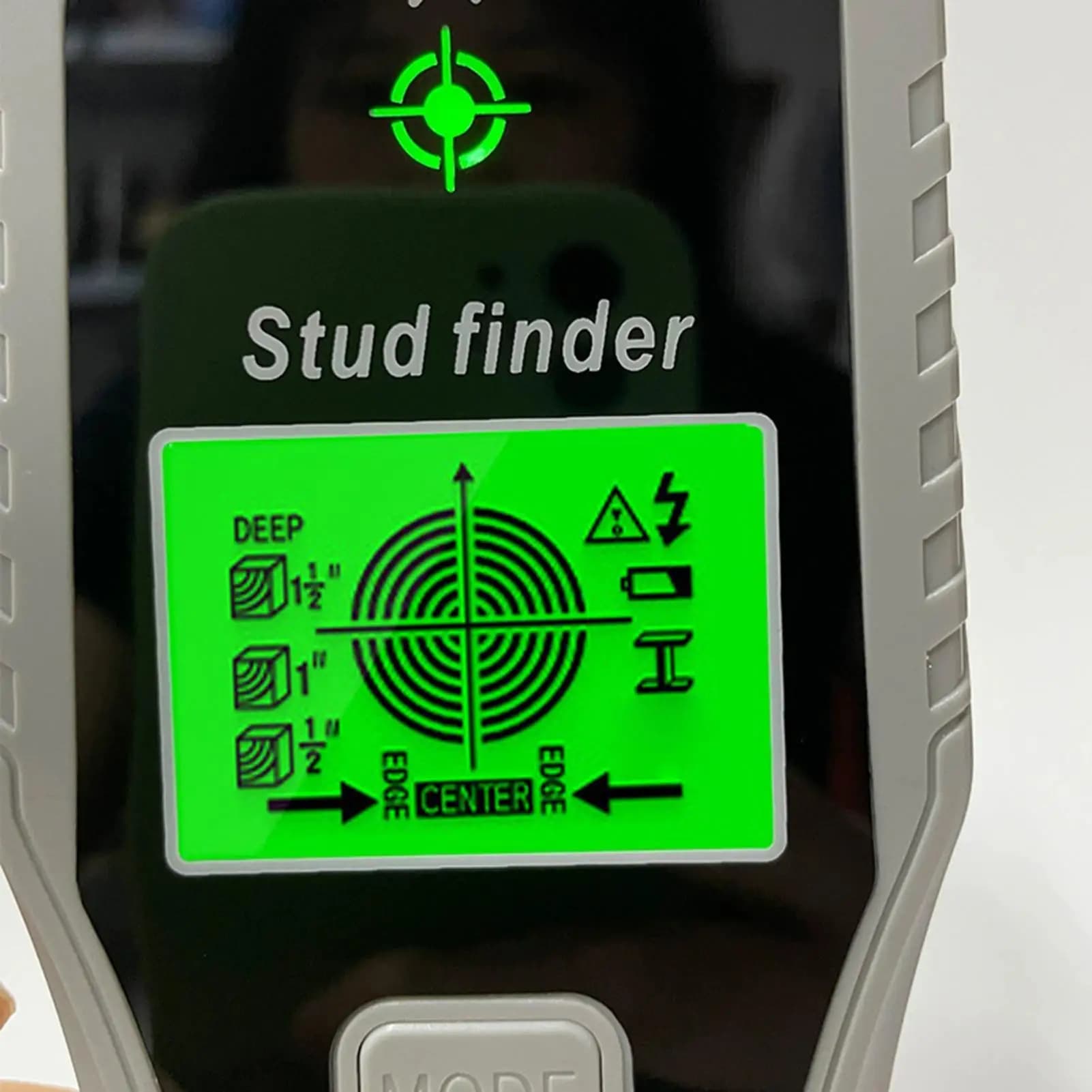 5-in-1 Wall Mount Detector with LCD Display and Acoustic Alarm, Multifunction Metal Detector for Frames and Carpentry