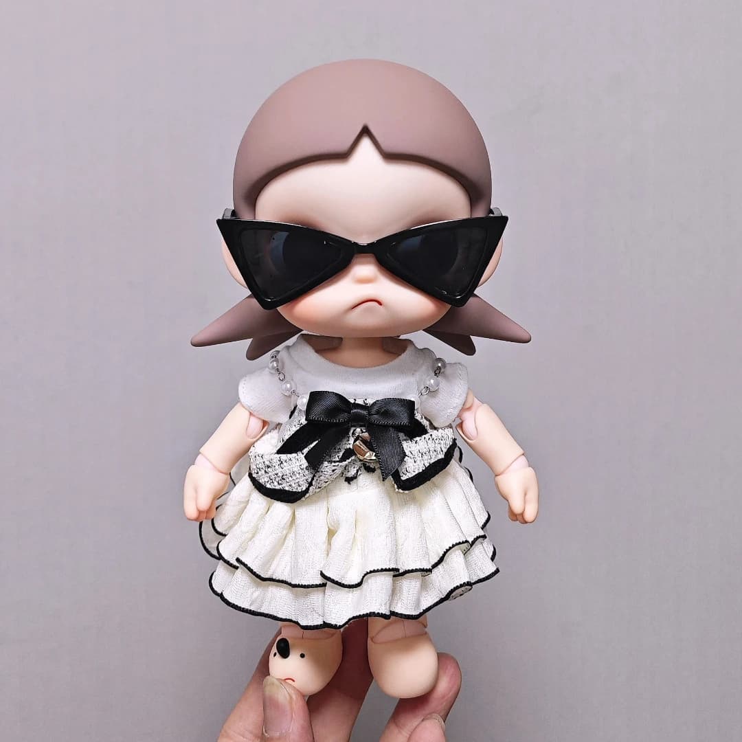 For Zsiga Dolls Dresses 2026 New Fashion Cold White Red Brown Set 1/8 Dress Rainbow Sunglasses Jeans Party Decoration Gift