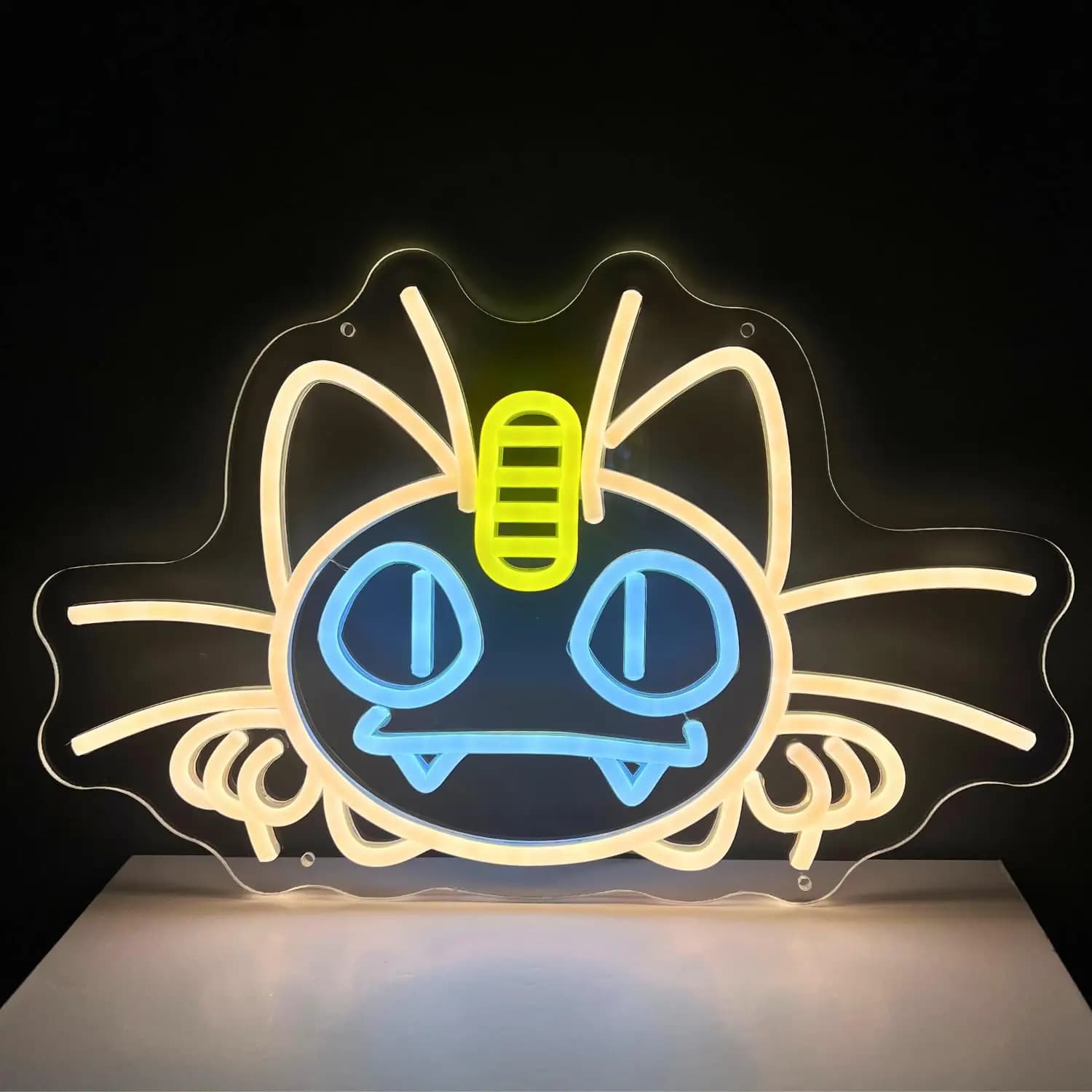 Insegna al Neon LED Pikachu con Pokeball, Luce al Neon USB Dimmerabile, Decorazione Anime per Camera da Letto, Sala Giochi, Regalo di Compleanno per i Fan di Pokemon
