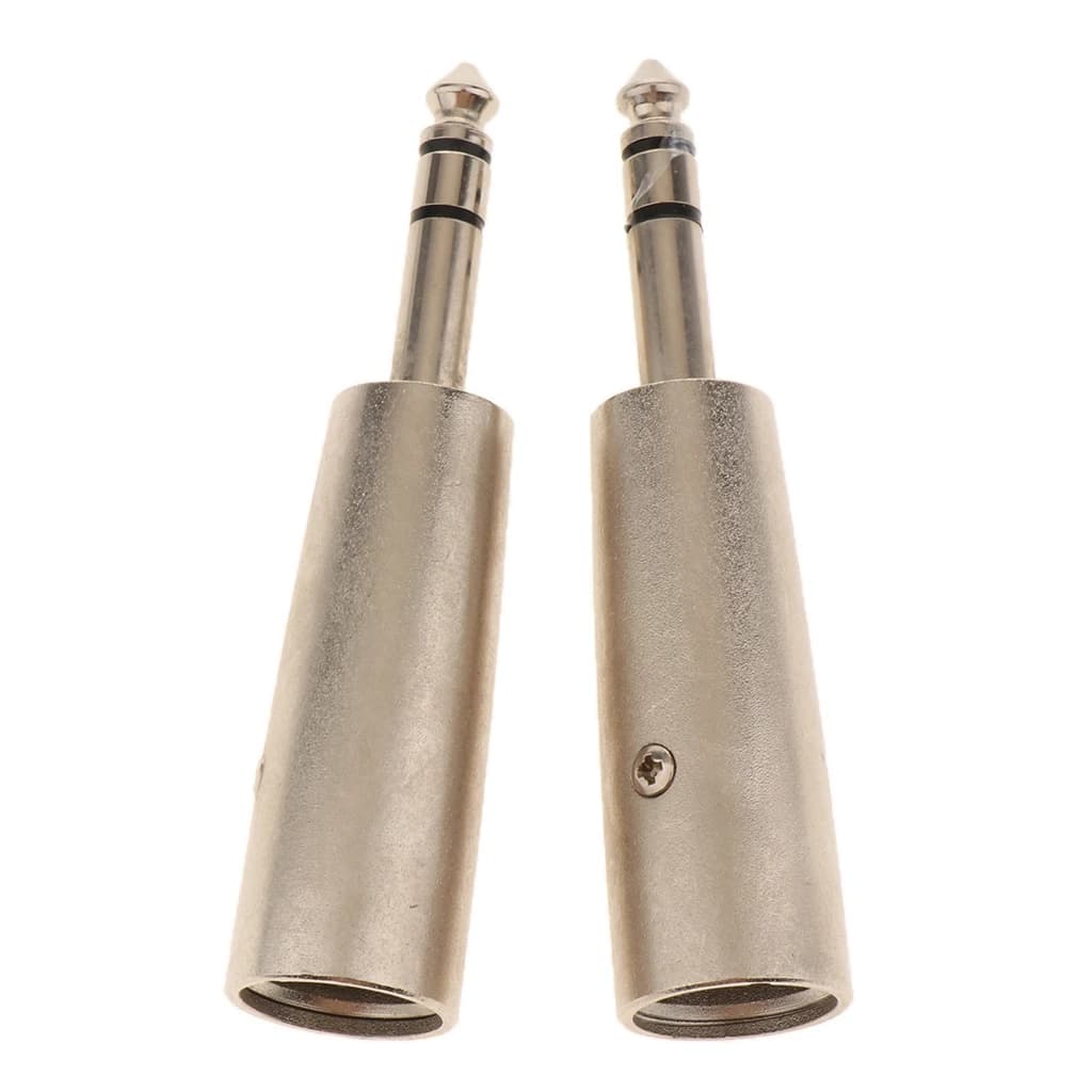 Adattatore cavo microfono XLR da 2 pezzi a 3 pin, XLR audio maschio da 6,35 mm
