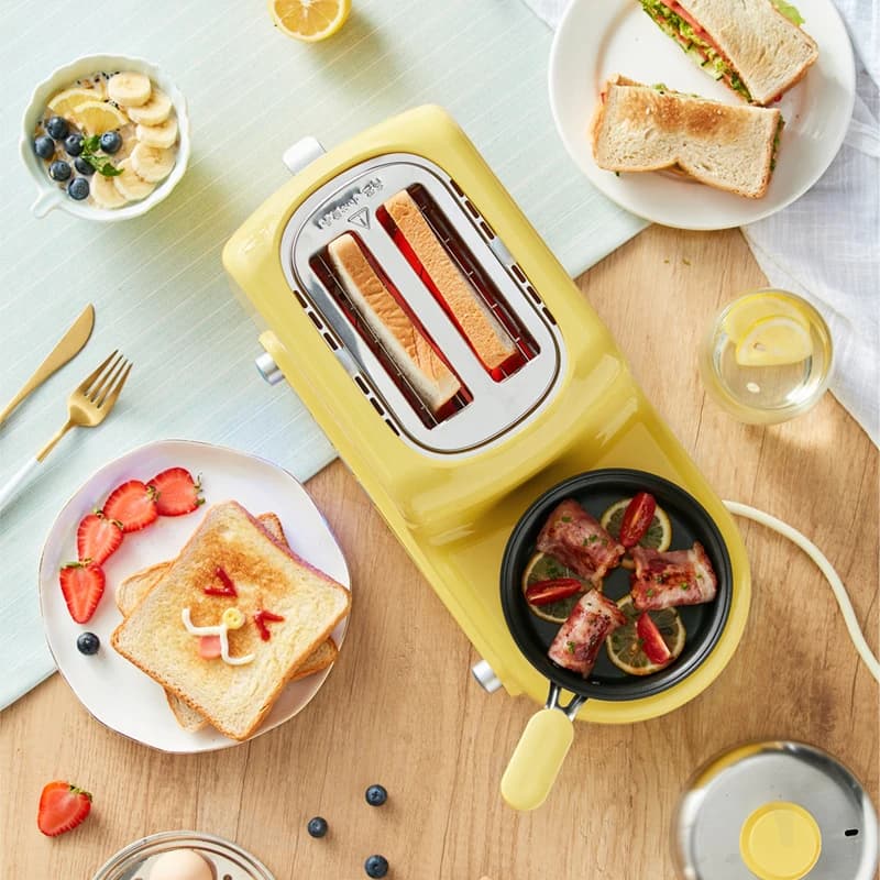 DSL-A02Z1 Multifunctional High Value Bread Machine Home Multifunctional Frying Pan Breakfast Machine Automatic Toaster Practical