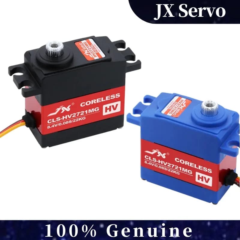 JX Servo CLS-HV2721MG 22KG High Voltage Mini Digital Servo, 22.0KG Torque for Fixed-Wing FPV Drone Helicopter Airplane RC Car