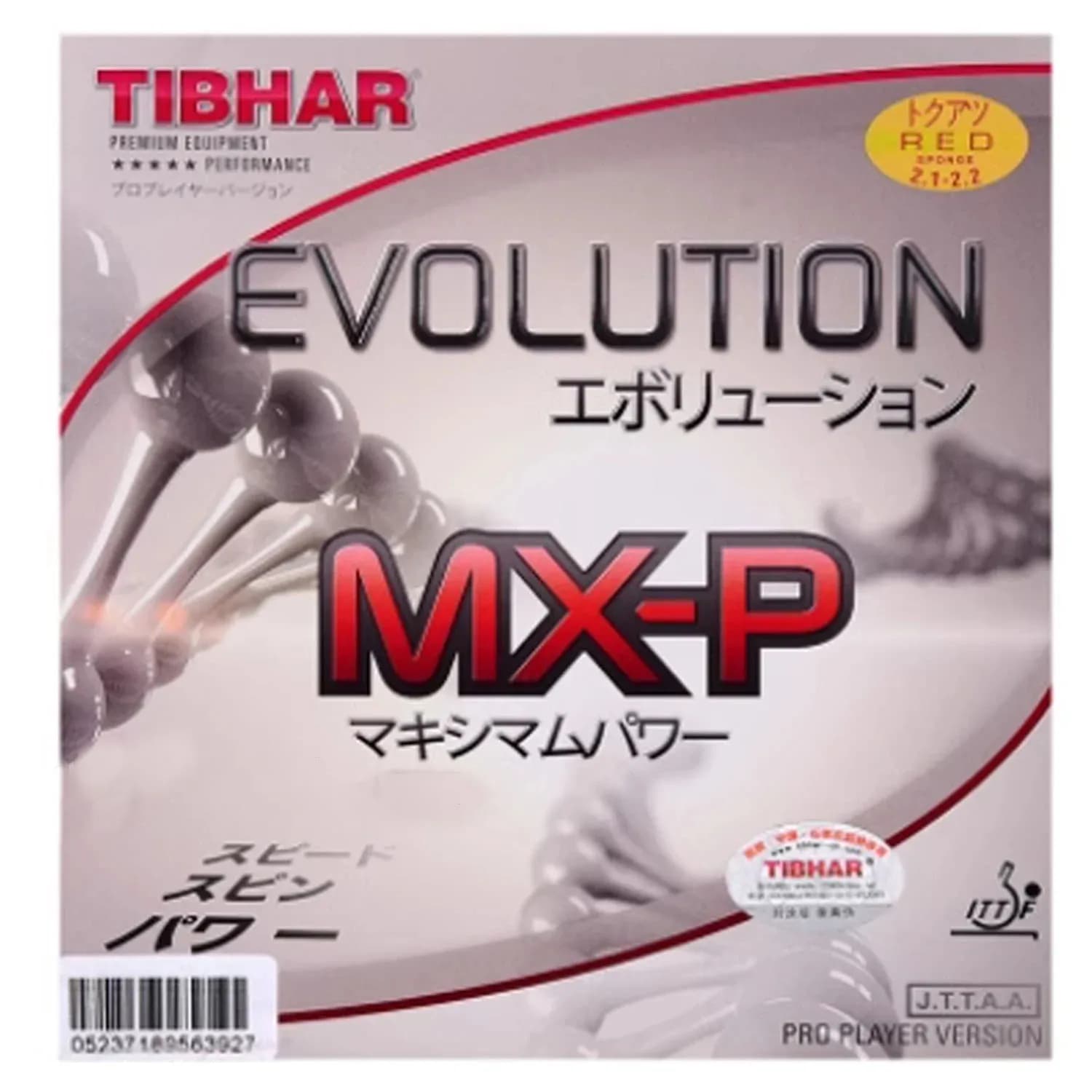 Tibhar EVOLUTION MX-P ping pong rack for fast attack and loop, ping pong tires