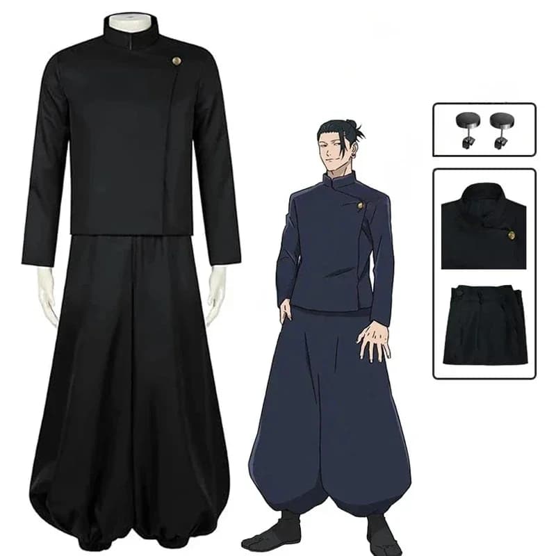 2026 Gojo Satoru Cosplay Costume Uniform for Men Jujutsu Kaisen Cosplay Outfit And Sunglasses Geto Suguru Cosplay Uniform