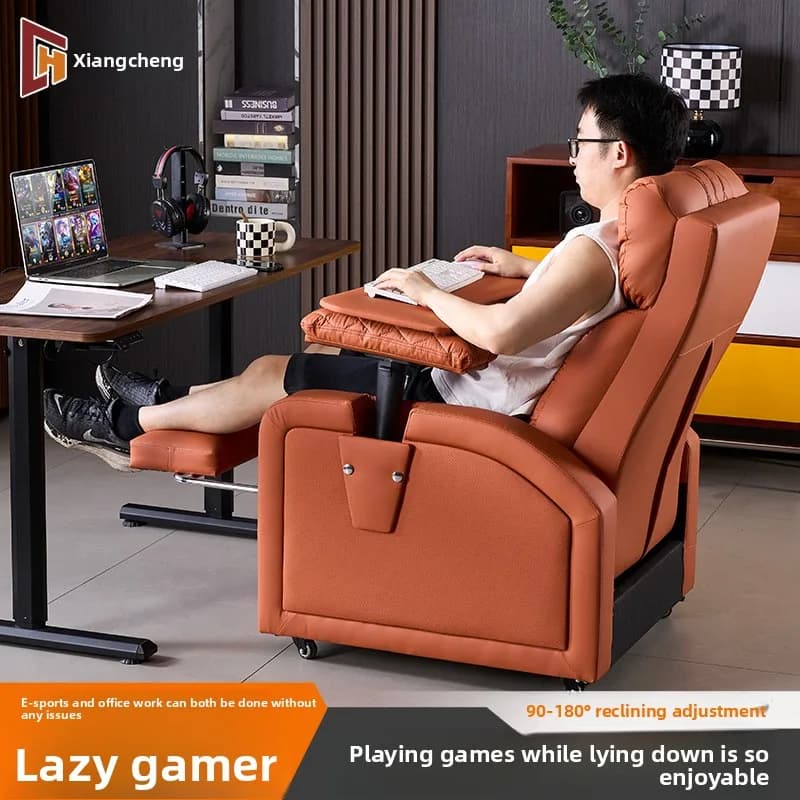 Ergonomic Gaming Chair Lounge Style Comfortable Breathable Chairs for Long Gaming Sessions Home Office Computer Chair Game Chair
