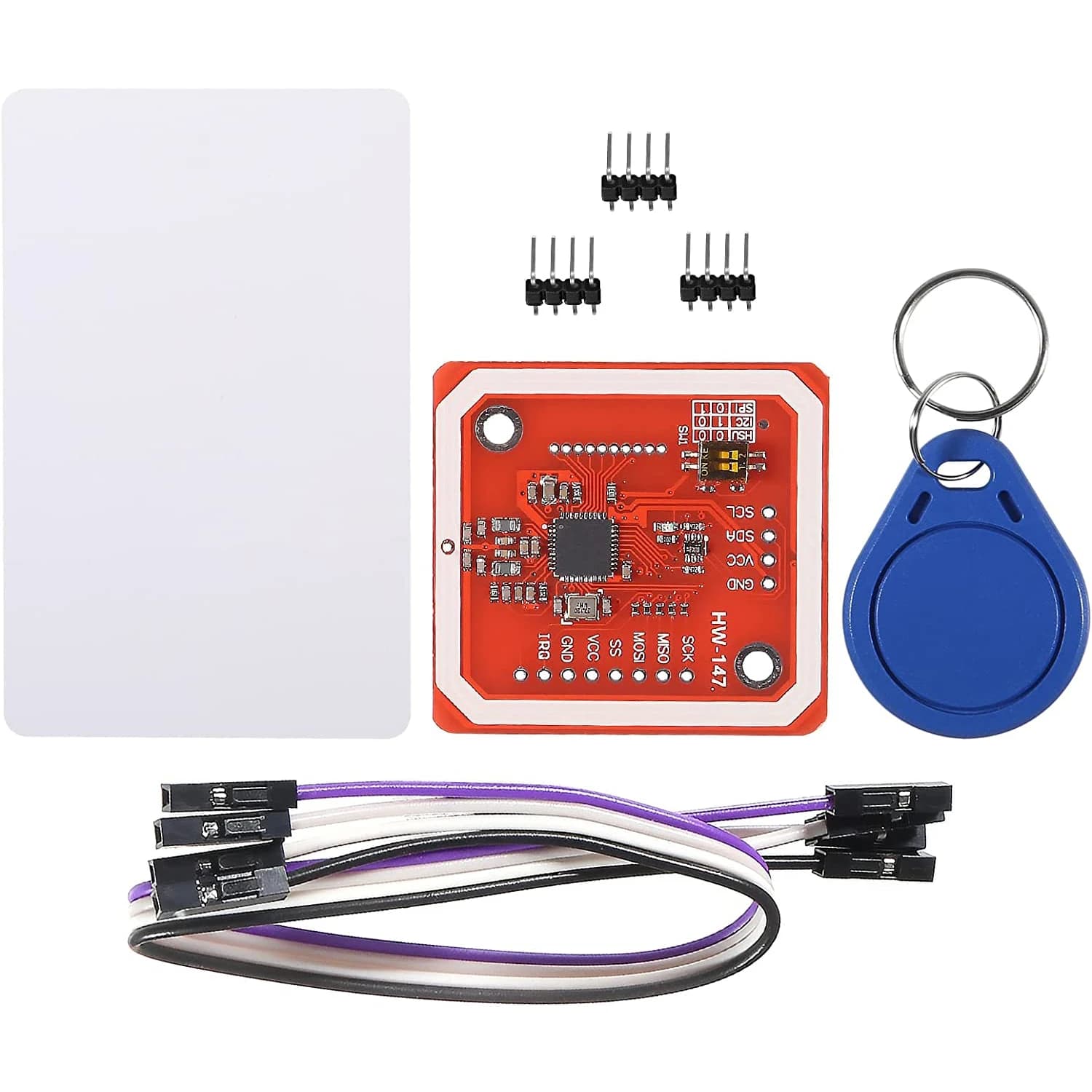 PN532 NFC NXP RFID Module V3 Kit Near Field Communication Reader Module Kit I2C SPI HSU con S50 White Card Key Card per Raspber