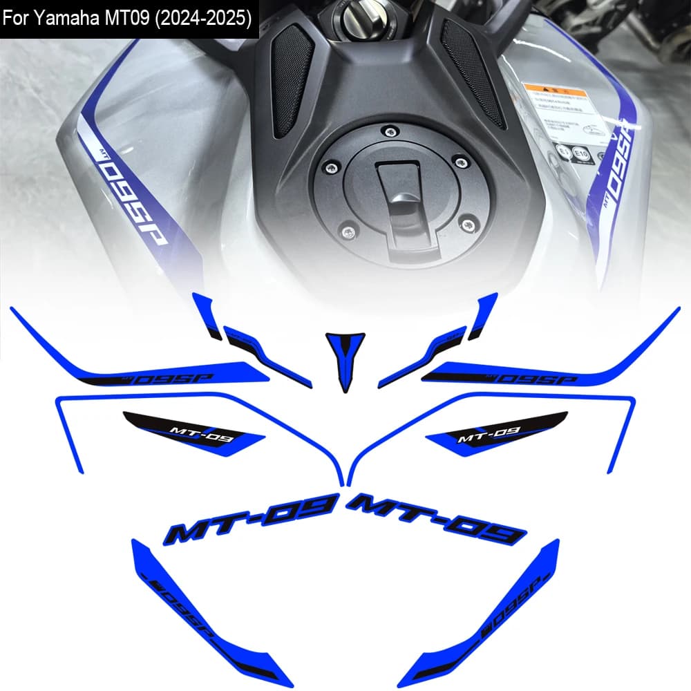 Moto Per Yamaha MT-09 MT09 MT 09 SP Serbatoio Forcellone Adesivi Decalcomanie Carenatura Anteriore Viso Parafango Adesivi IN PVC 2024 2025