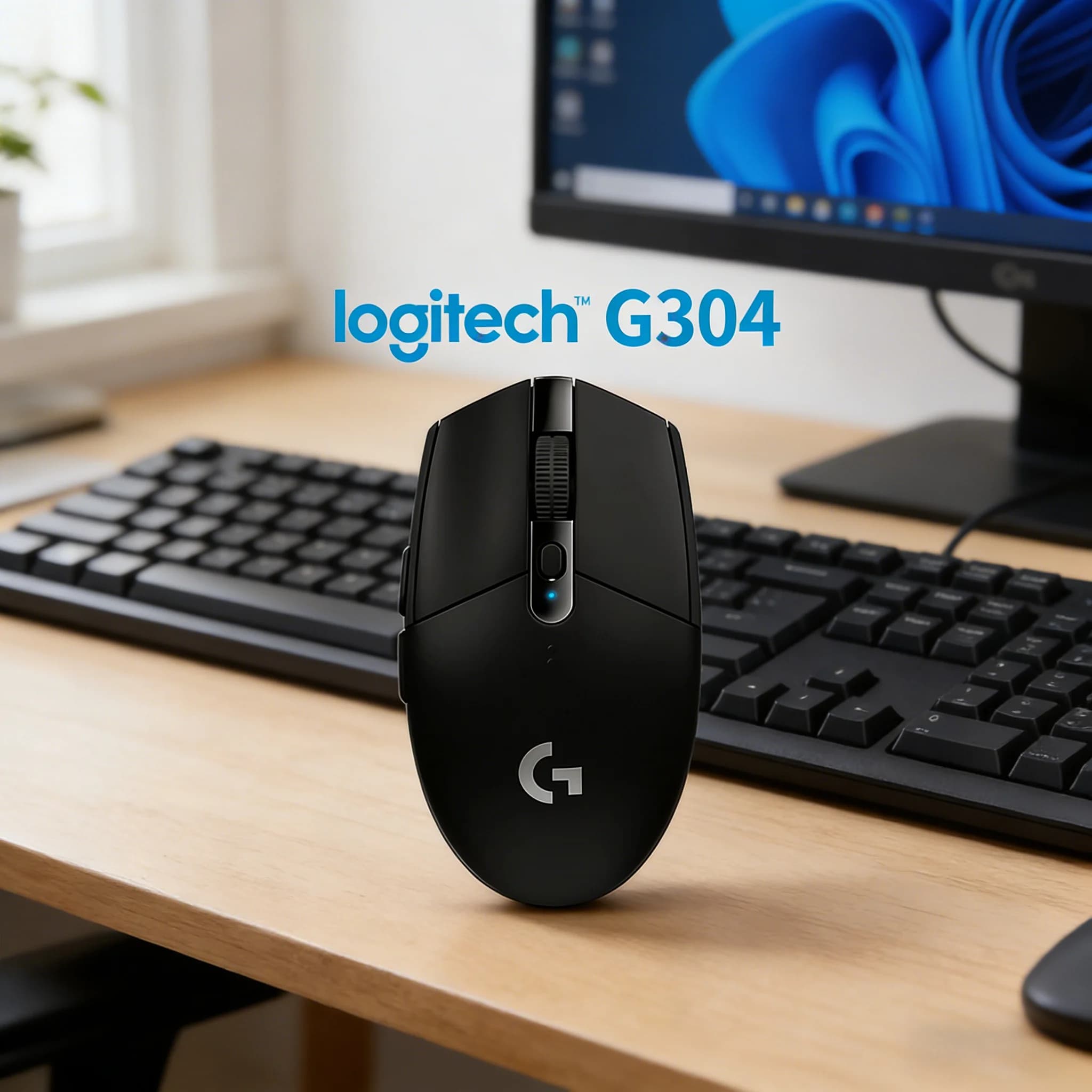 Mouse da gioco wireless Logitech G304 Plug & Play per Windows, Mac OS, Chrome OS, PC, laptop, desktop, gaming, ufficio