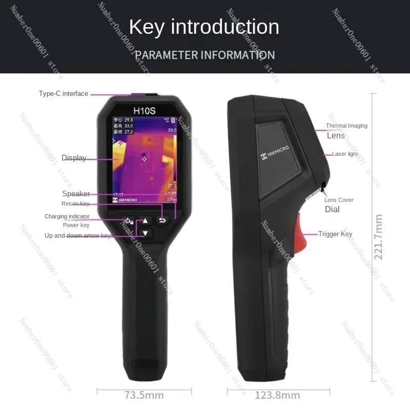 Termocamera microimaging per rilevamento perdite di tubi dell'acqua per riscaldamento a pavimento, telecamera per imaging termico H10S H11 H21PRO