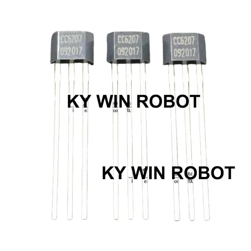 5 PZ/LOTTI CC6207TO CC6207 Interruttore Hall Micropower Omnipolare TO-92S Sensore Hall In Linea