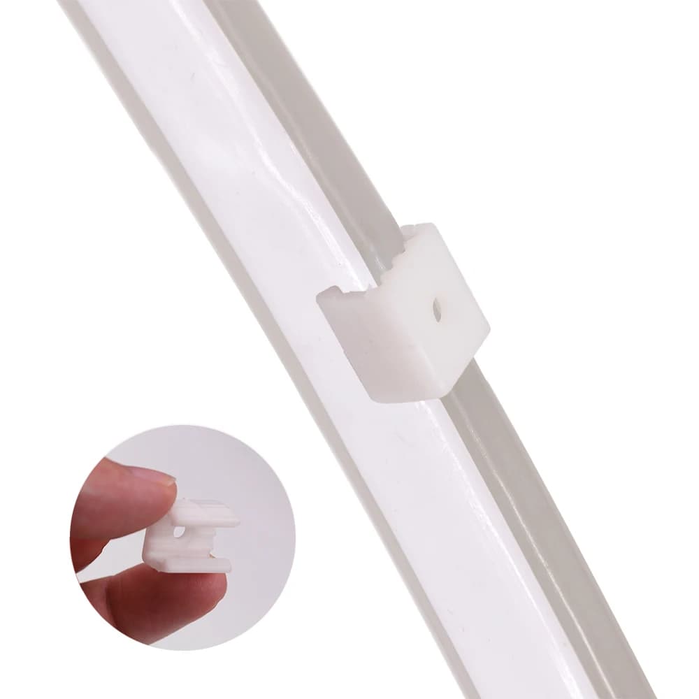 10pcs LED Clip Neon Sign Light Fixing Buckles Mounting Clamp for 6x12mm 8x16mm 5V 12V 24V Rope Lights Waterproof LED Strip Clips