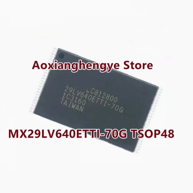 1PCS MX29LV640ETTI-70G TSOP-48 64M-BIT [8M x 8/4M x 16] MEMORIA FLASH A TENSIONE SINGOLA SOLO 3V