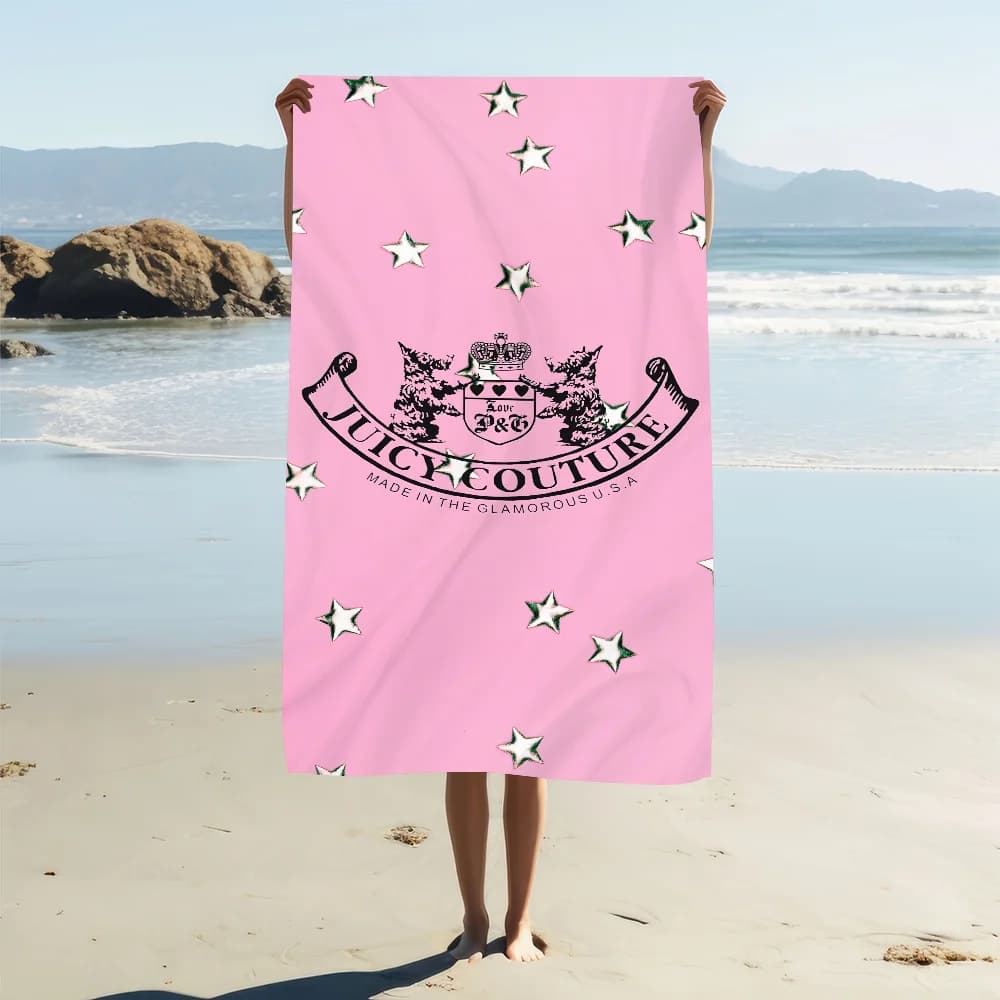 Asciugamano di lusso J-Juicy C-Couture da spiaggia Asciugamani morbidi da piscina ad asciugatura rapida Regalo per viaggi Palestra Doccia Sport da campeggio