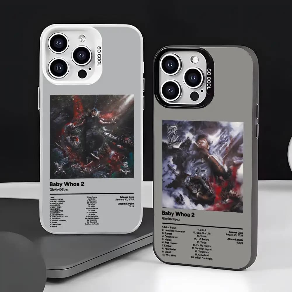 Custodia per telefono Singer G-Glokk40Spaz per iPhone 17 16 15 14 13 12 11 Pro Max Air, opaca, laser, Aurora, antiurto