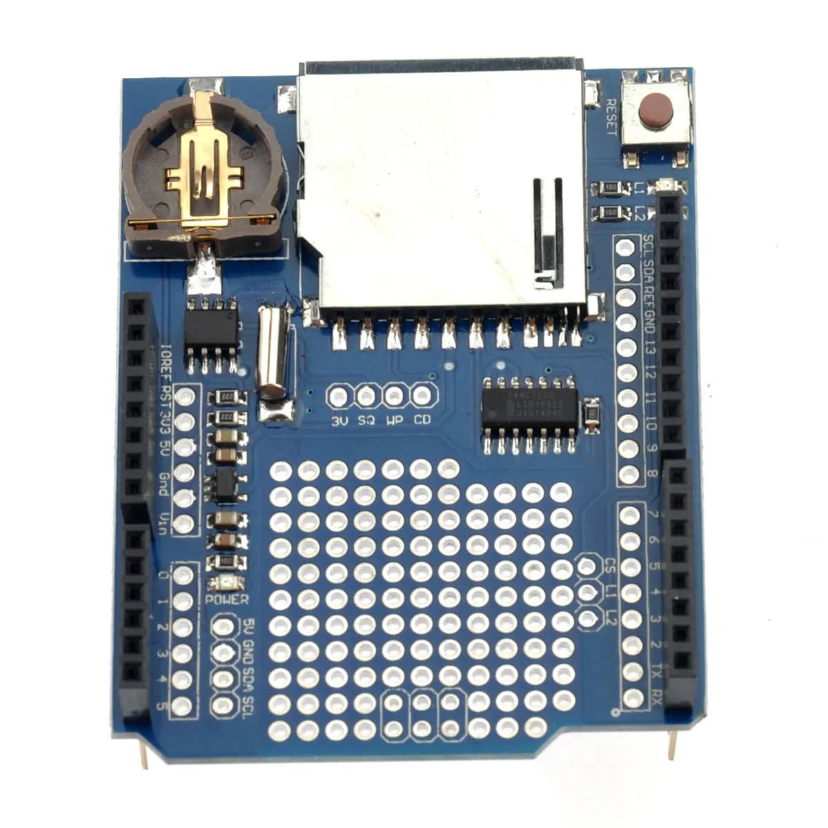 Data Logging Shield V1.0 Compatible with Arduino Duemilanove Leonardo Mega R3 Interface Rtc Built-in 3.3V