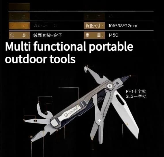 NEW Outdoor Combination EDC Tool Folding Scissors Portable Car Emergency High Hardness Steel Window Breaker Gift