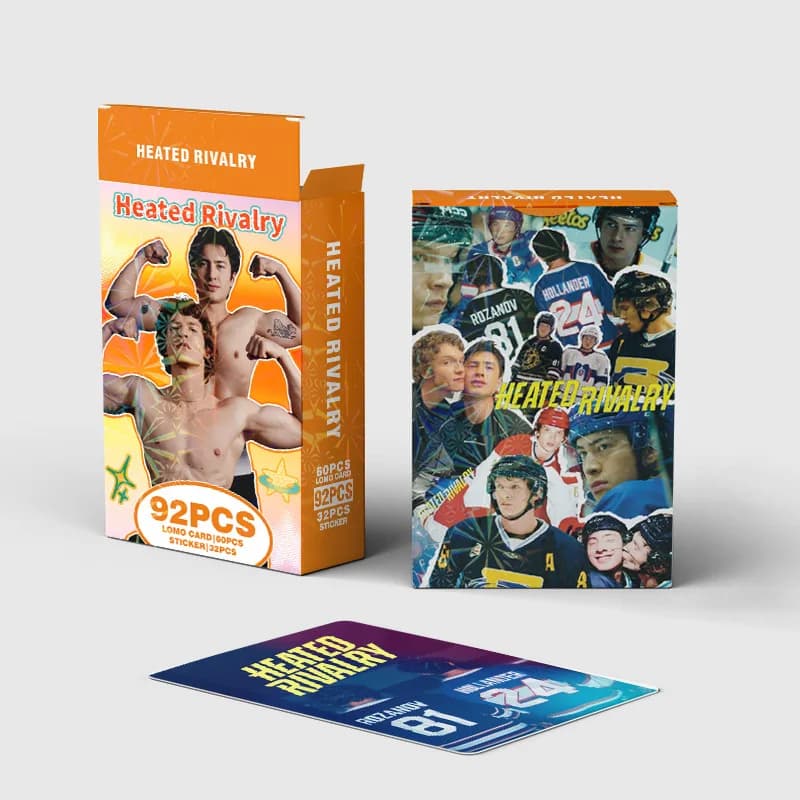 92 Piccole Carte Collezionabili da Tre Pollici con Immagini di Peak Showdown, Adesivi per Diari di Programmi TV, Carte LOMO, Biglietti d'Auguri, Regali