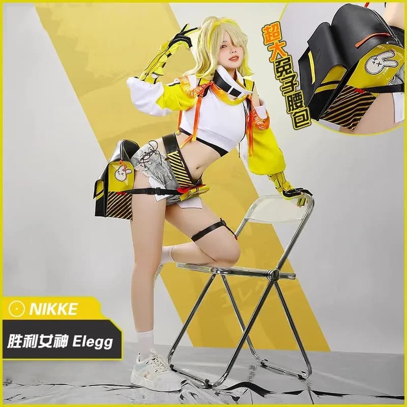Preell Gioco Nikke La Dea della Vittoria Cosplay Costume da Donna Set Parrucca Elegg Uniforme Halloween Party Carnevale Abiti;3,k8't,