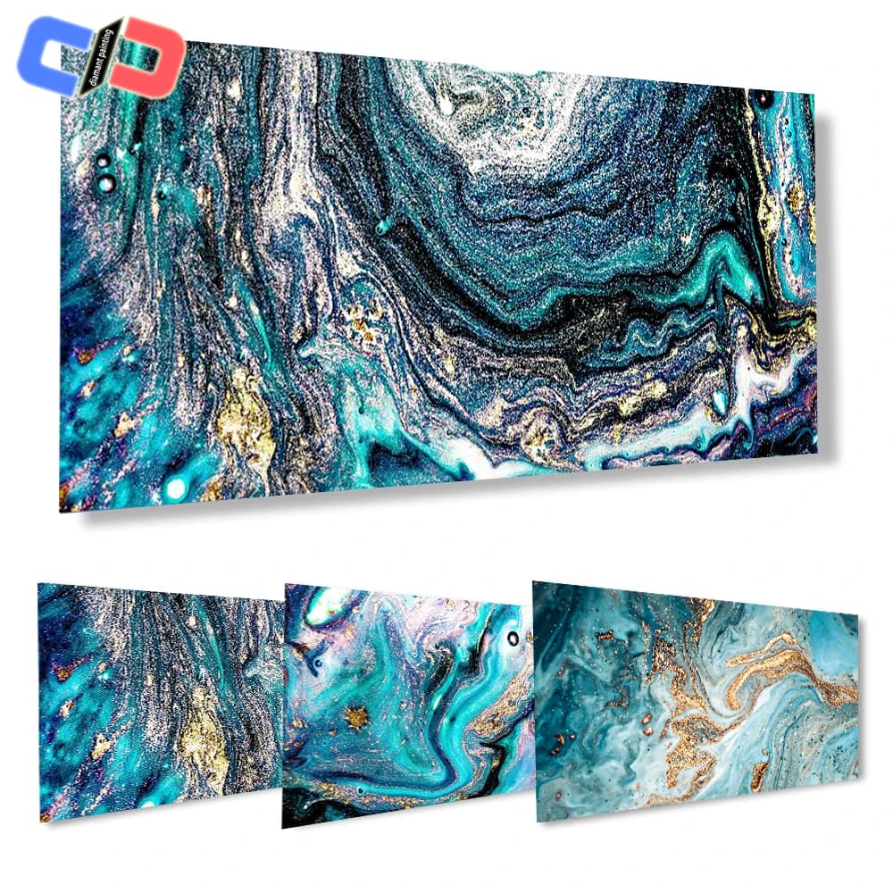 Diamant Painting 5D DIY Diamond Painting Abstract Watercolor Landscape Full Mosaic Square / Round Embroidery Needlework Art Gift