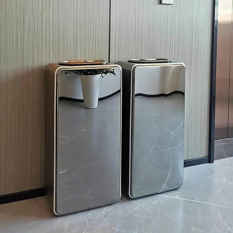Cestino per Rifiuti Verticale per Ascensore, Ingresso, Design Sottile, Lusso Leggero, Alta Gamma