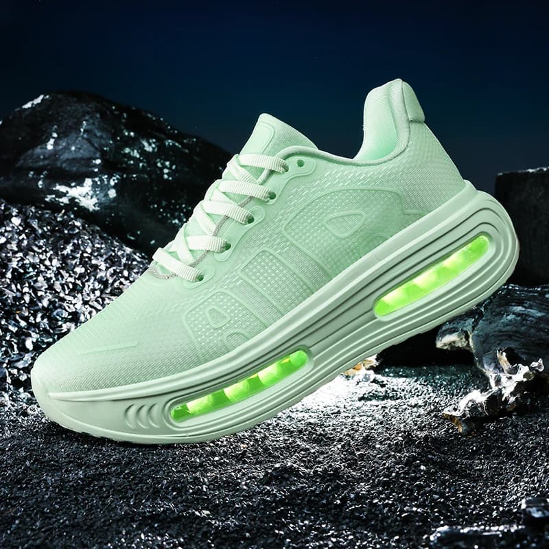 Nuove Scarpe da Corsa per Uomo e Donna, Fluorescenti, con Piastra in Carbonio, Allacciatura, Ammortizzazione, Sneakers Leggere e Casual