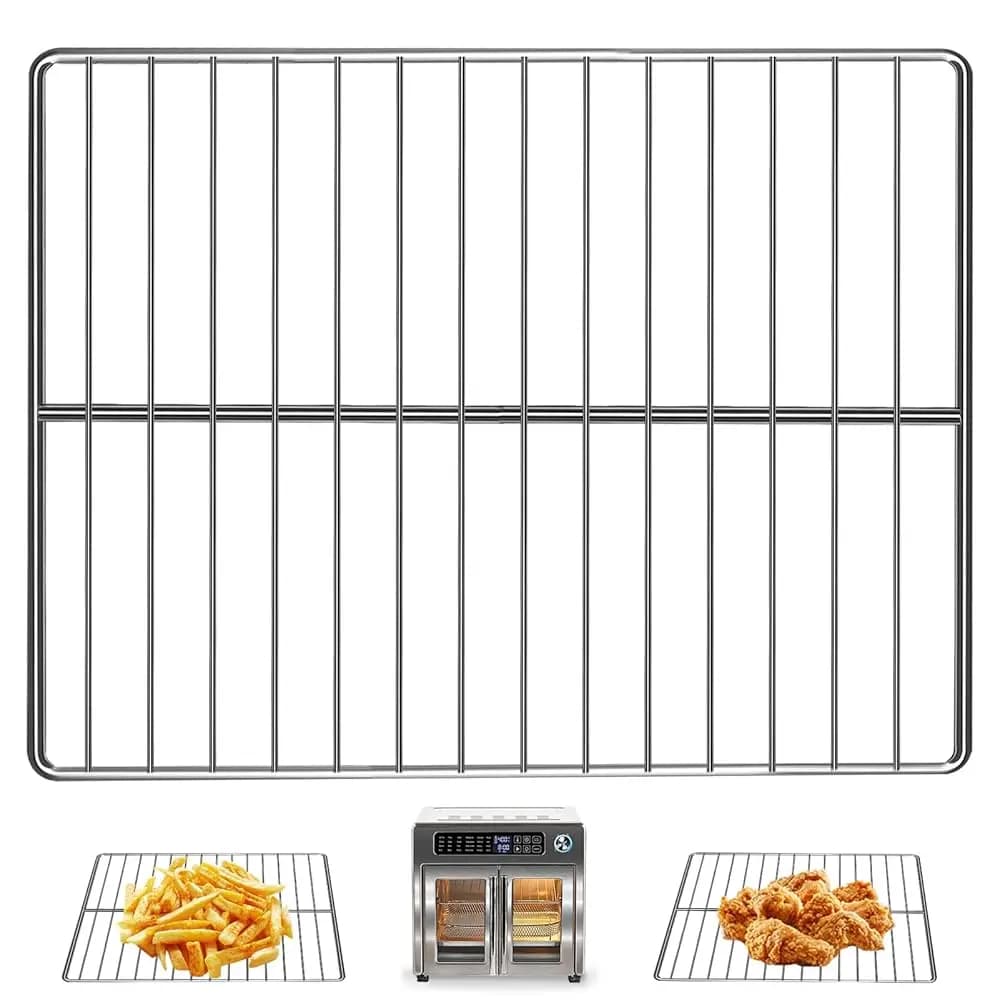 Griglia per Friggitrice ad Aria Extra Large Emeril Lagasse 26 QT, Accessori per Friggitrice ad Aria in Acciaio Inox 12.5''*11.5'' per Arrostire e Cuocere a Vapore