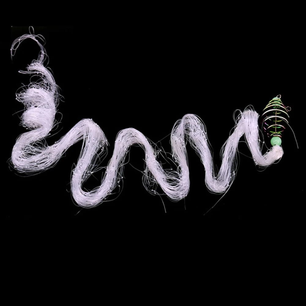 Attrezzatura da Pesca, Gabbia da Pesca in Nylon Multi-Misura, Rete Luminosa a Molla, Rete da Pesca, Trappole per Pesci
