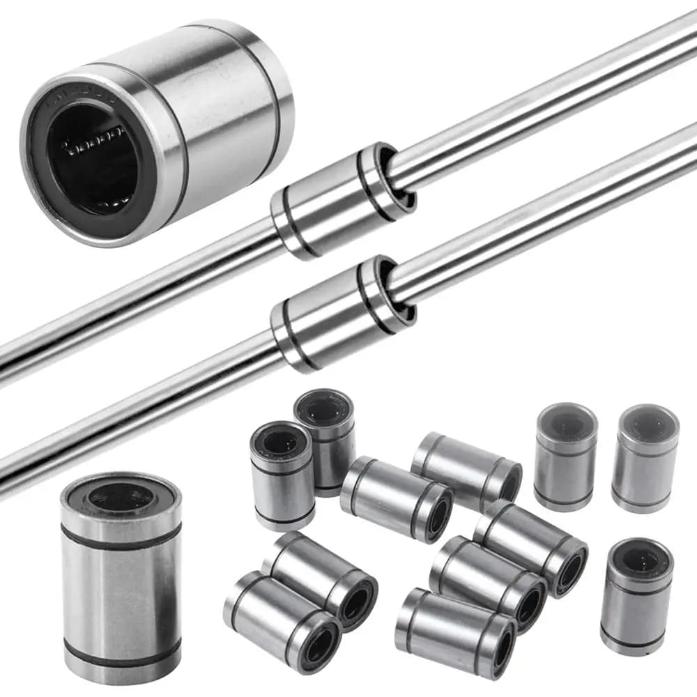 Durevole cuscinetto a sfere lineare Boccola in acciaio LM3UU LM4UU LM5UU LM6UU LM8UU LM10UU LM12UU LM16UU per stampanti 3D Aste Albero CNC Parte