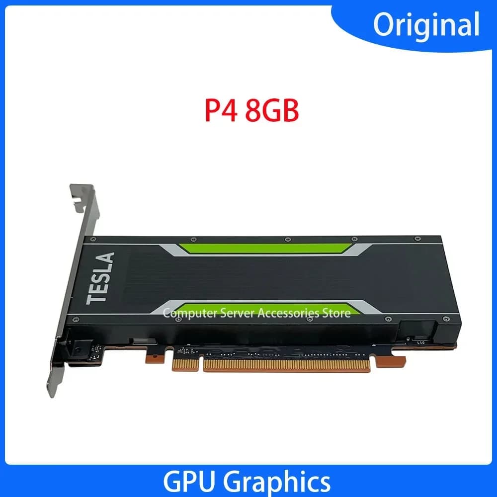 Tesla per P4 8GB GPU Scheda grafica GDDR5 Supermicro PCI-E GPU VGPU Scheda di elaborazione Decodifica video AI Accelerato Apprendimento profondo