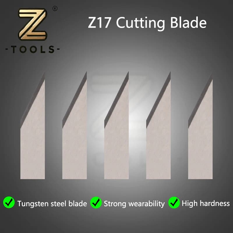 Utensili per Scanalatura Z17 con Punte, Lame da Taglio CNC per Materiali Flessibili, Lama Vibrante, Coltello Oscillante per Taglio PVC e Pannelli KT