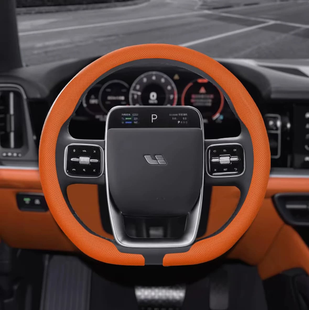 Coprivolante in Pelle Nappa 8D per Auto Leading Ideal One Li Auto L9 L6 L8 L7, Accessori Auto per Interni