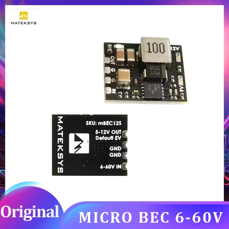 MATEK Mateksys MICRO BEC 6-60V A 5V/9V/12V-ADJ Modulo regolatore step-down per modello RC aereo elicottero FPV Racing Drone