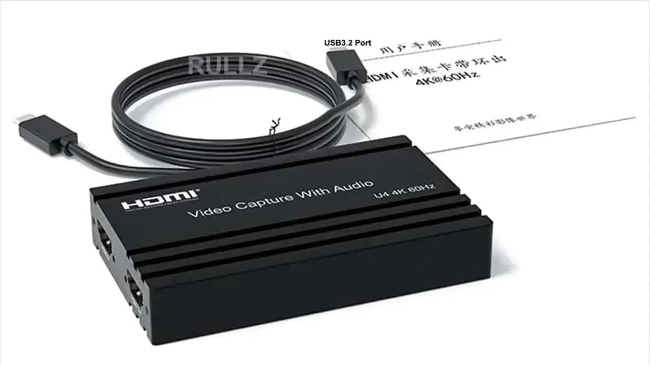 Scheda di acquisizione video HDMI 4K reale 4K @ 60hz 1080p60 Gioco Grabber Record per PS4 PS5 Switch Xbox Camera Streaming live Microfono in audio