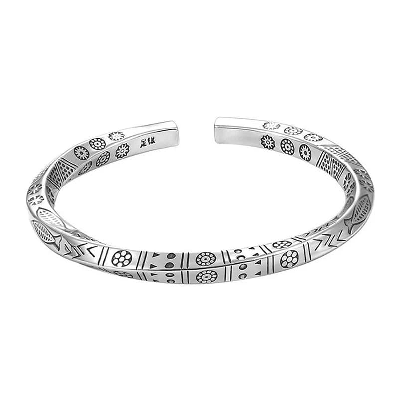 Bracciale Unisex Mobius a Spirale, Braccialetto Vintage con Totem, Gioielli per Uomo e Donna