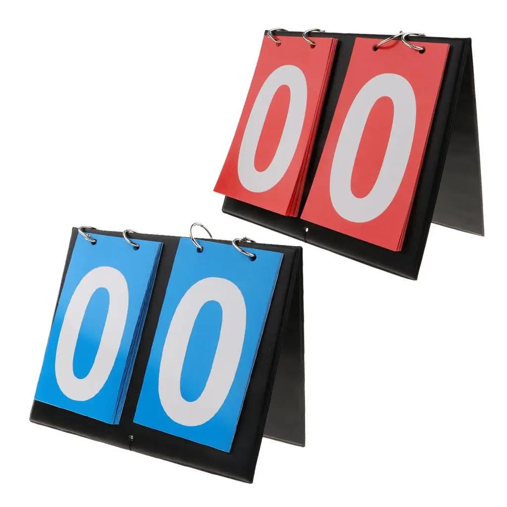 Sporting Goods 2 Digit Portable Table Top Scoreboard Indoor Outdoor Easy-Flip Basketball Football Basketball Scoreboard