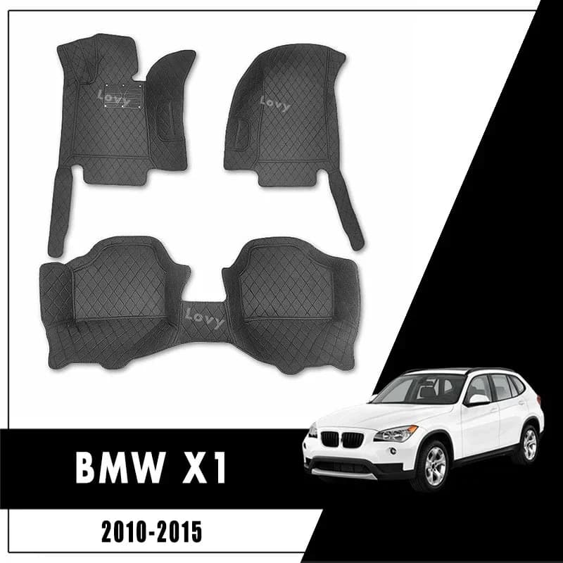 Car mats for BMW X1 2010 2011 2013 2013 2014 2015 Waterproof Car accessories Spare vehicles Foot reliefs