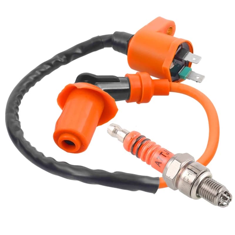 Candela di accensione dell'elettrodo della bobina di accensione da corsa ad alte prestazioni per GY6 50cc 150cc 125cc 150cc cinese ATV ciclomotore scooter ATV Go Kart